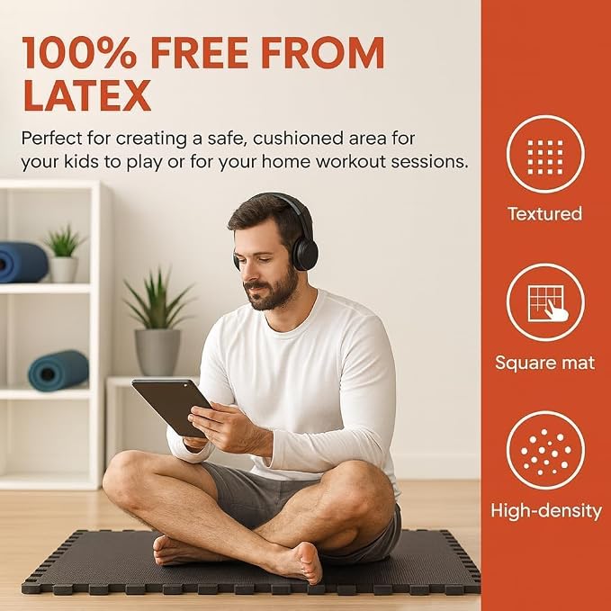 Interlocking Foam Mats – EVA Floor Tiles for Gym, Yoga & Play
